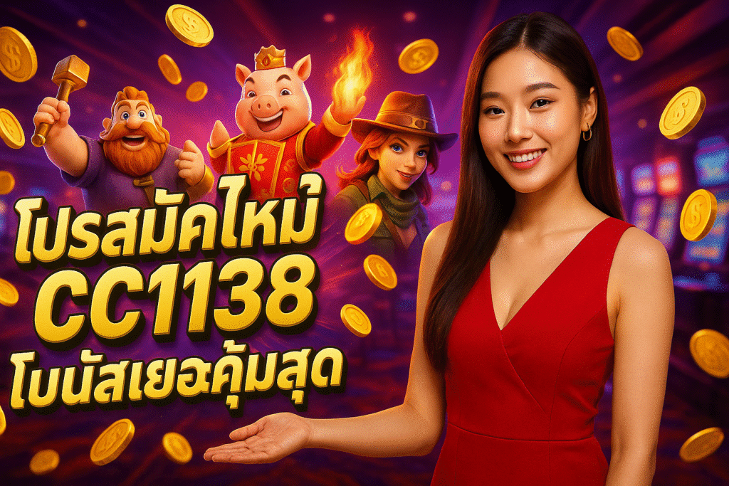 โปรสมัครใหม่ CC1138 โบนัสเยอะคุ้มสุด
