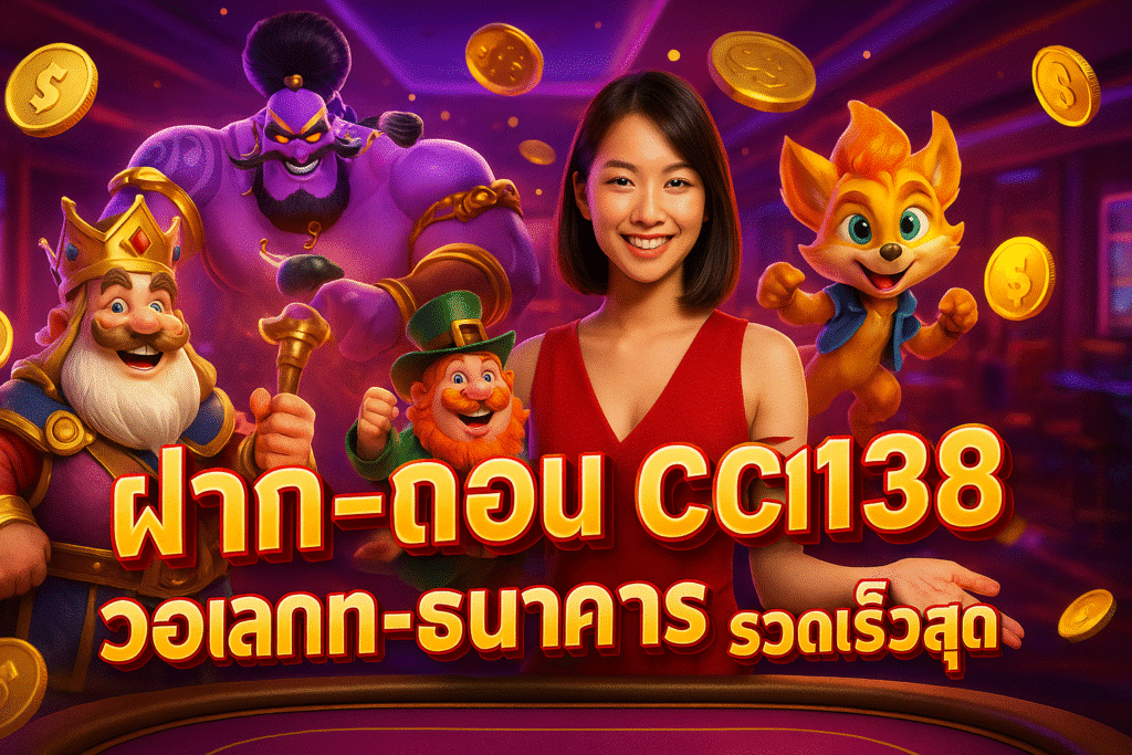 ฝาก-ถอน CC1138 วอเลท-ธนาคาร รวดเร็วสุด